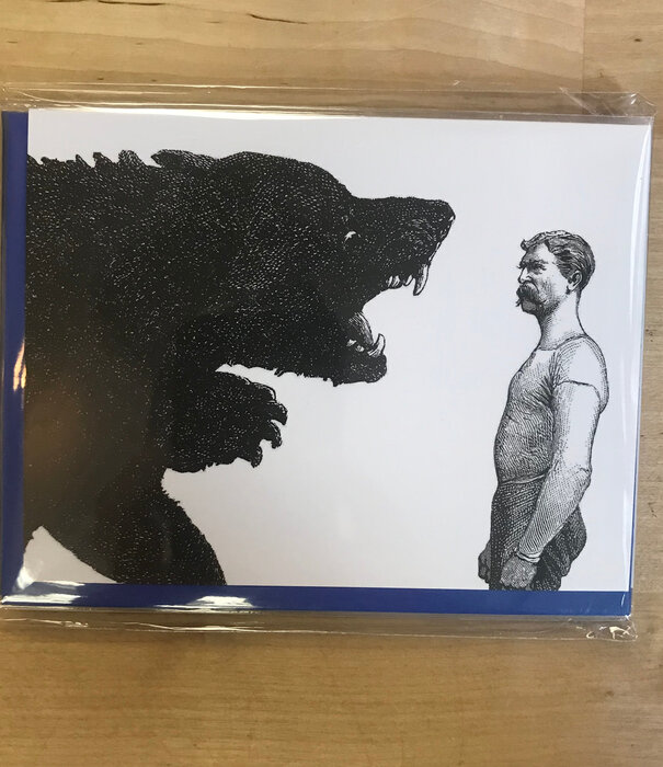 Man Vs. Bear - Greeting Card (NEW)