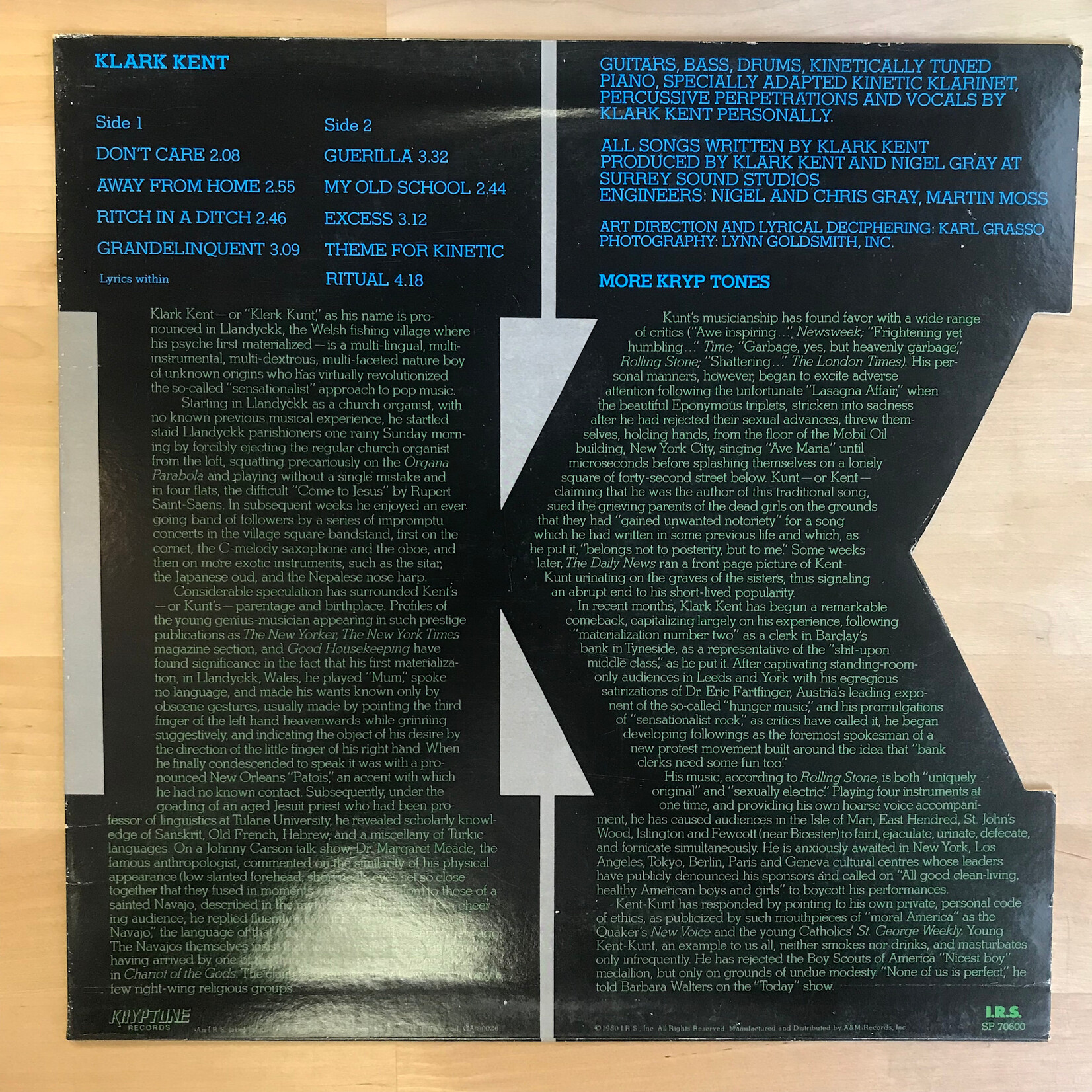 Klark Kent (Stewart Copeland) - Klark Kent - SP70600 - Vinyl 10-Inch EP (USED)