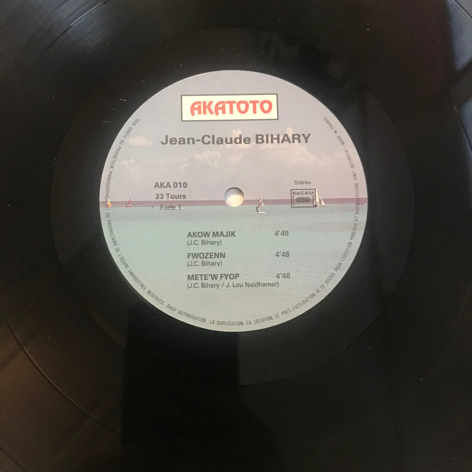 Jean Claude Bihary - Jean-Claude Bihary - AKA010 - Vinyl LP (USED)