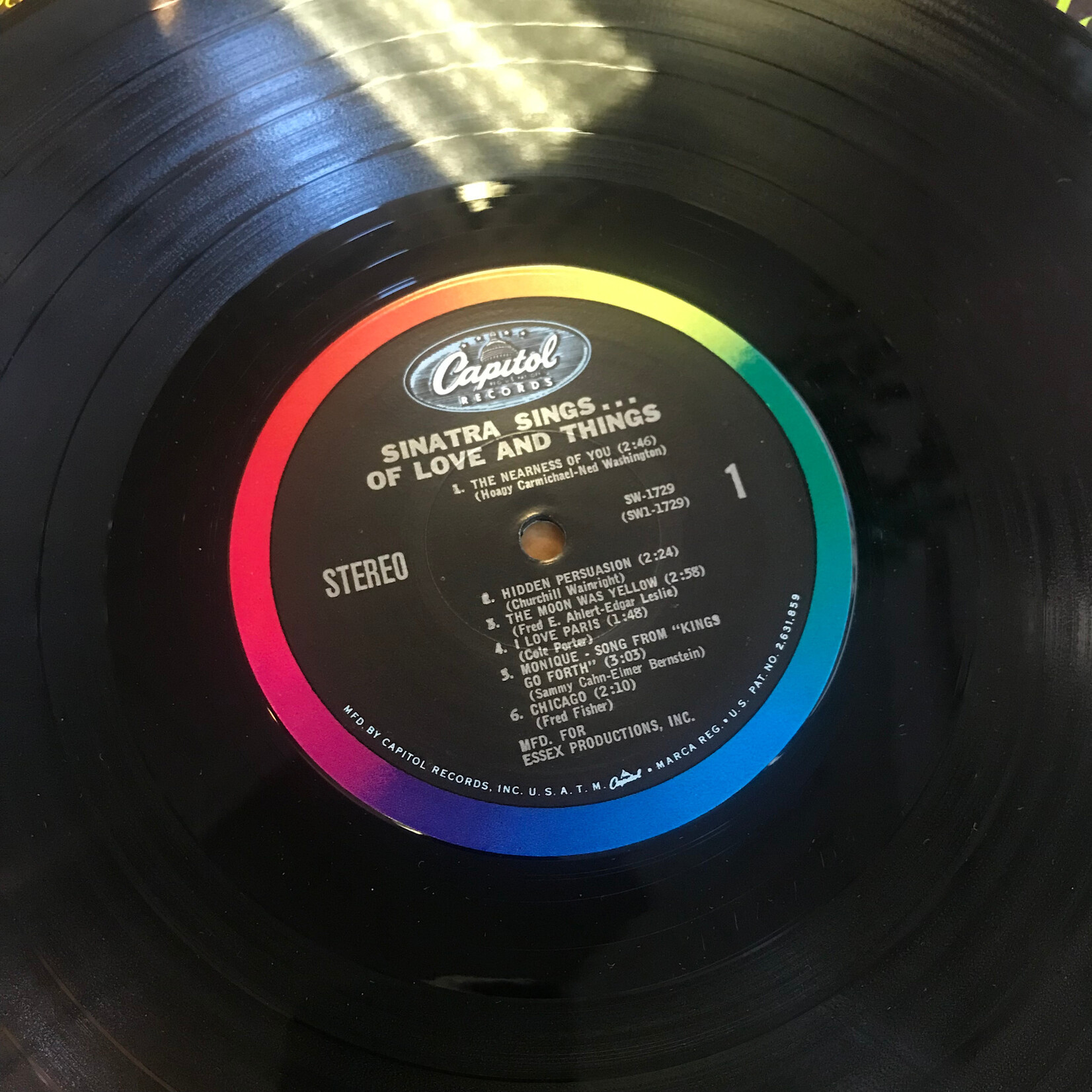 Frank Sinatra - Sinatra Sings … Of Love And Things - SW 1729 - Vinyl LP (USED)