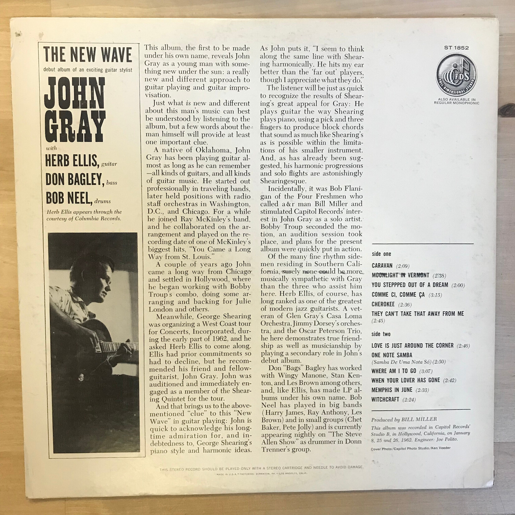 John Gray - The New Wave - ST 1852 - Vinyl LP (USED)