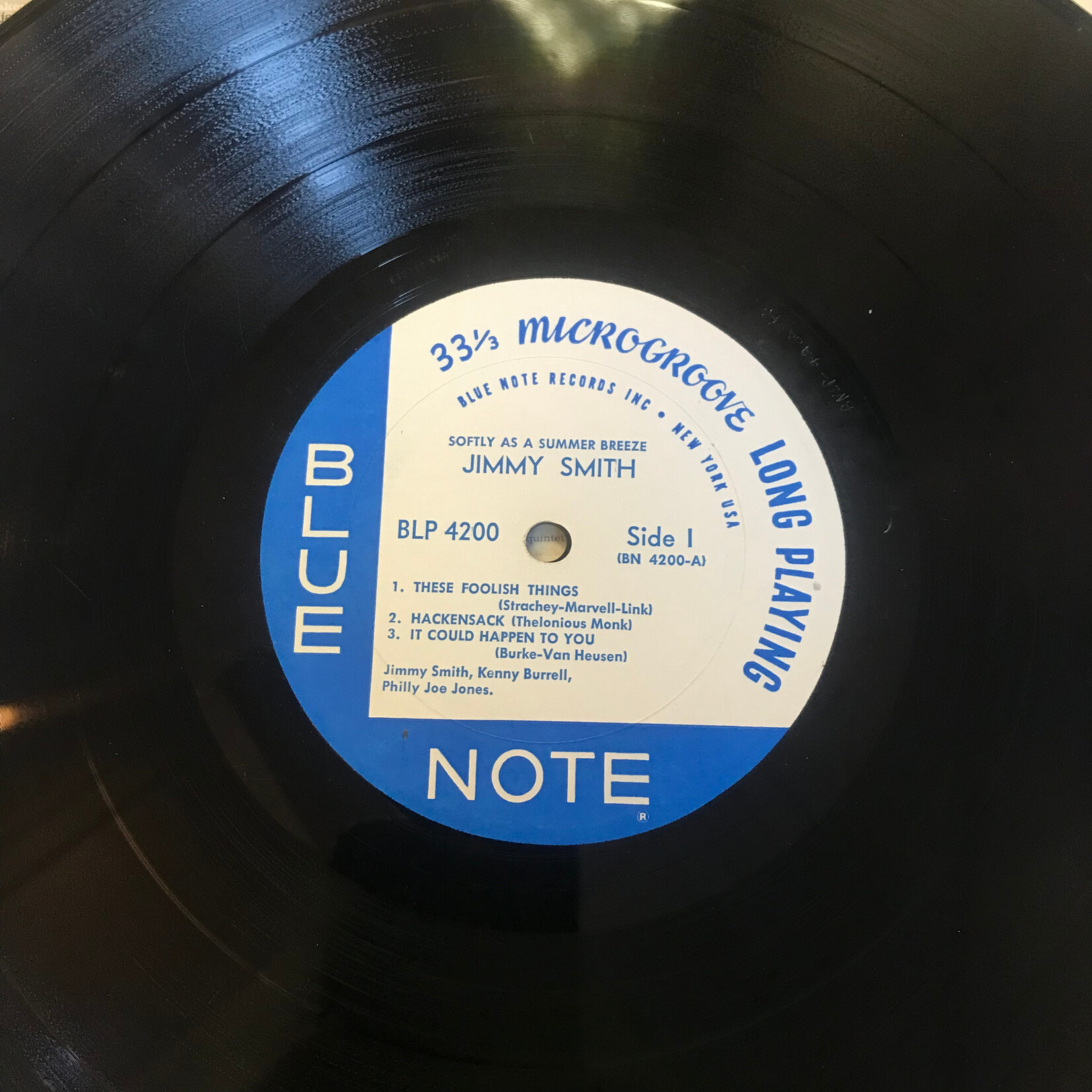 Jimmy Smith - Softly As A Summer Breeze - BLP 4200 - Vinyl LP (USED)