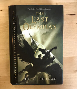 Rick Riordan - Percy Jackson Book Five: The Last Olympian - Hardback (USED)