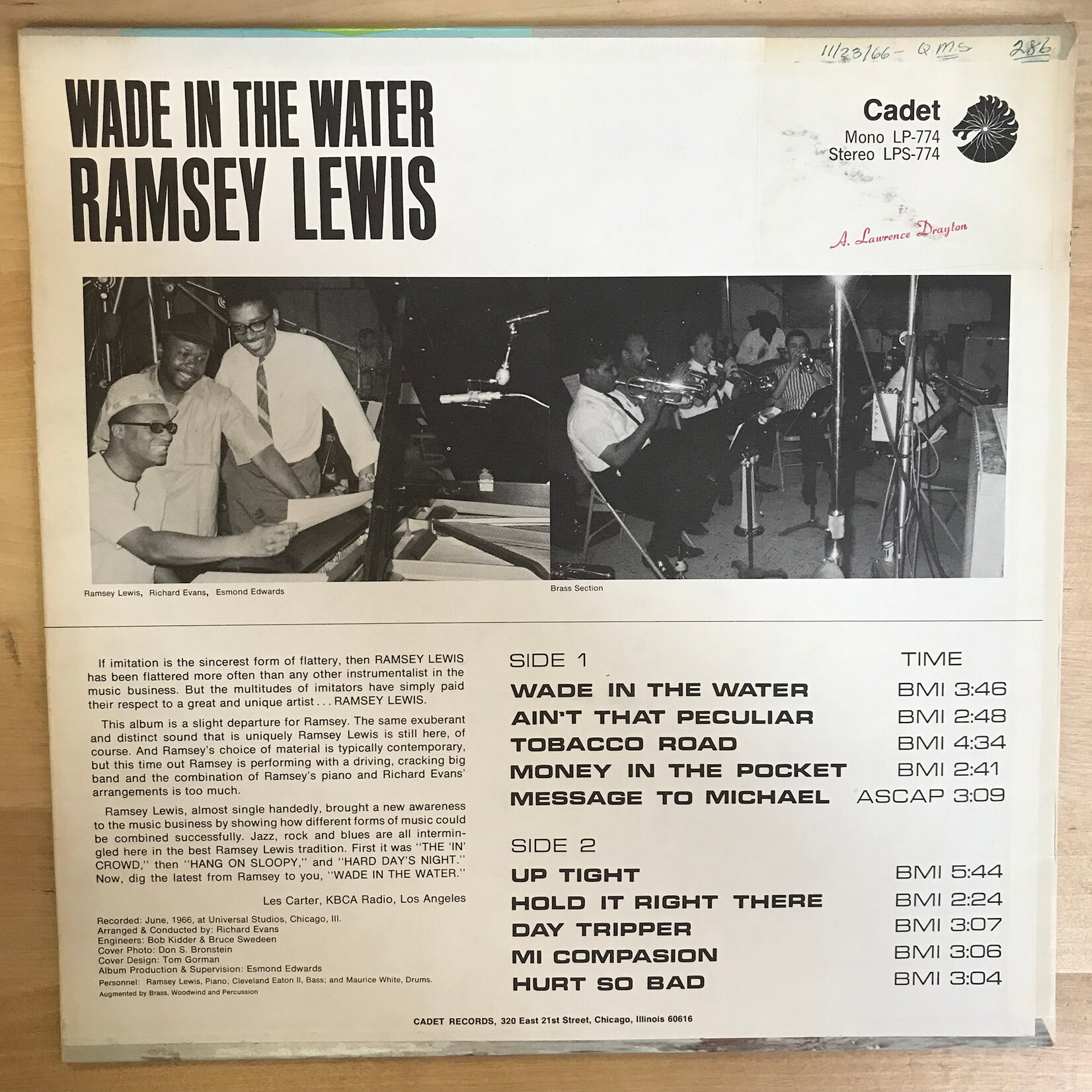 Ramey Lewis - Wade In The Water - 14916XCTV - Vinyl LP (USED)