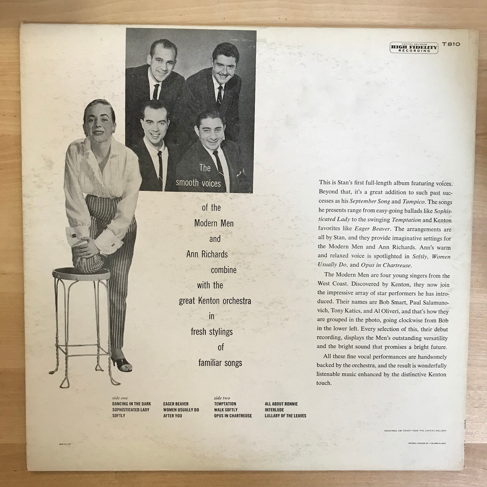 Stan Kenton - Kenton With Voices - T810 - Vinyl LP (USED)