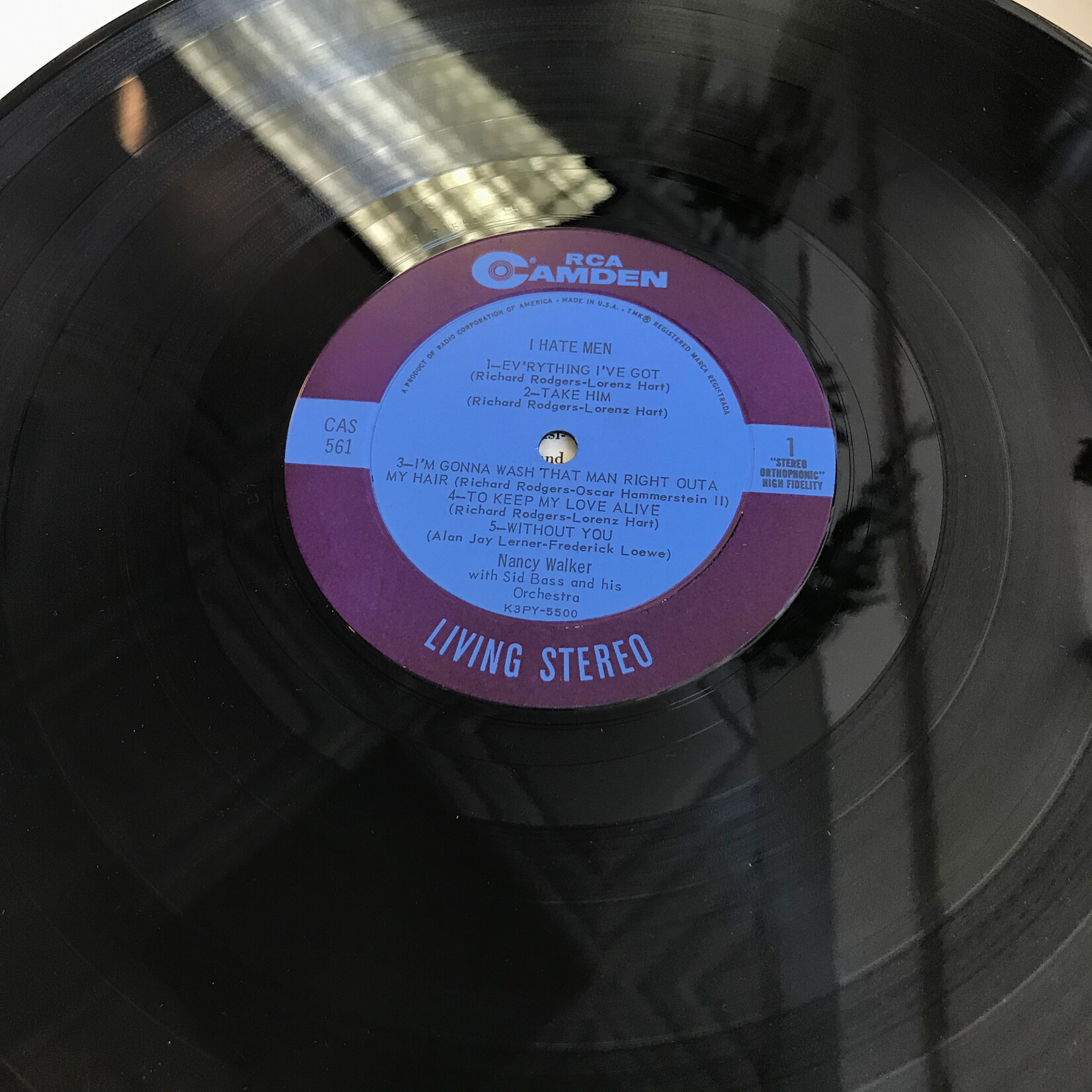 Nancy Walker - I Hate Men - CAS561 - Vinyl LP (USED)