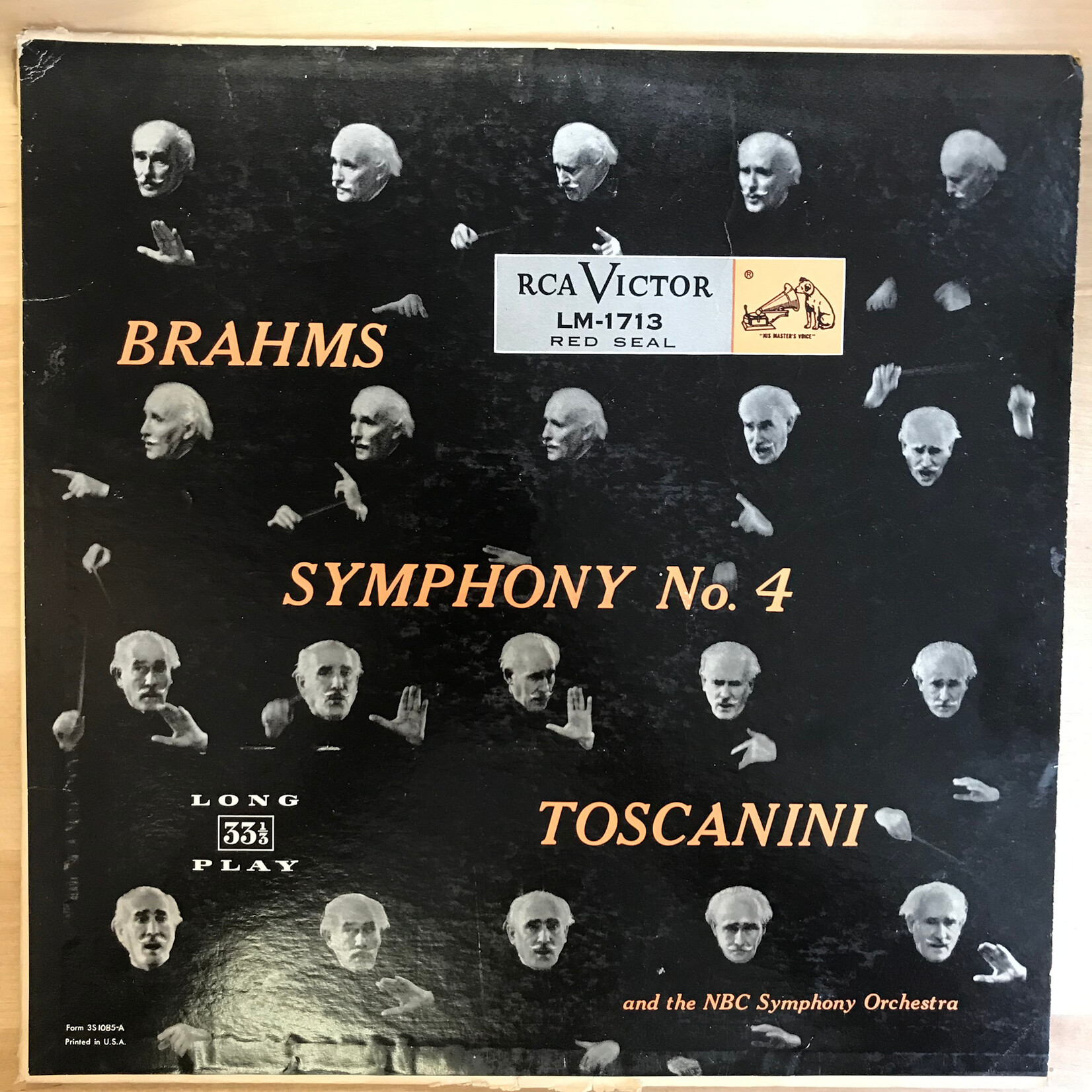 Arturo Toscanini - Brahms - Symphony No. 4 - LM1713 - Vinyl LP (USED)