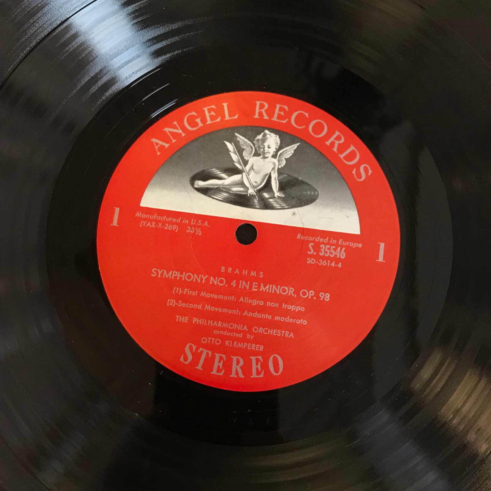 Arturo Toscanini - Brahms - Symphony No. 4 - LM1713 - Vinyl LP (USED)