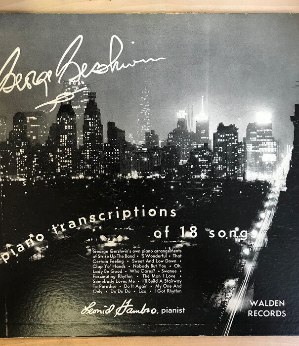 Leonid Hambro – George Gershwin: Piano Transcriptions of 18 Songs - WI 200 - Vinyl LP (USED)
