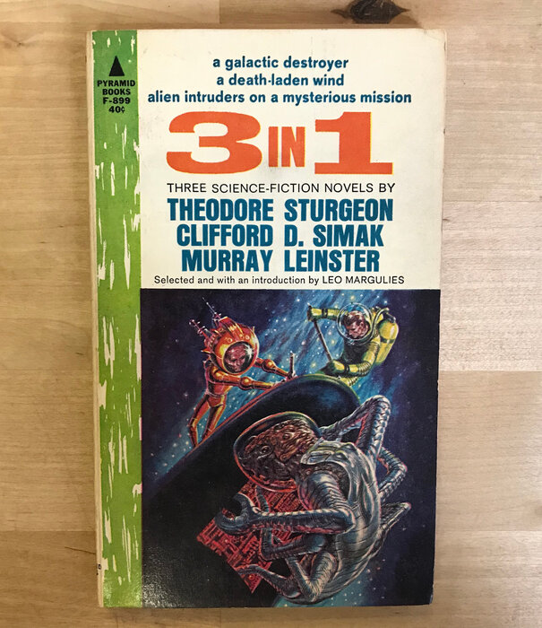 Leo Margulies (Editor) - 3 In 1 (Sturgeon, Simak, Leinster) - Paperback MM (USED - 5DB)