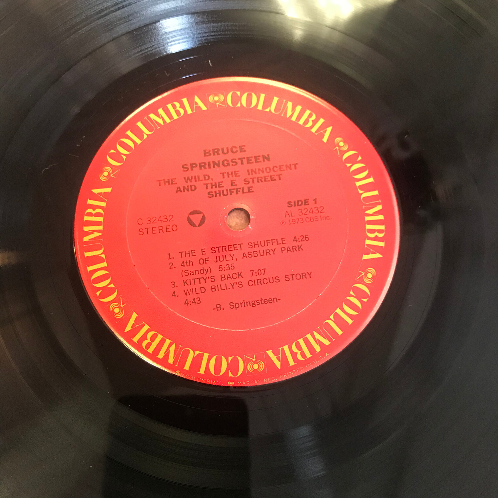Bruce Springsteen – The Wild, The Innocent & The E Street Shuffle (1986 RE) - C 32432 - Vinyl LP (USED)