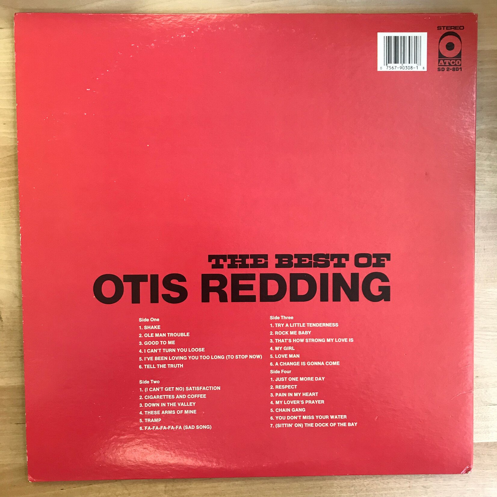 Otis Redding - The Best Of Otis Redding - SD 2 801 - Vinyl LP (USED)
