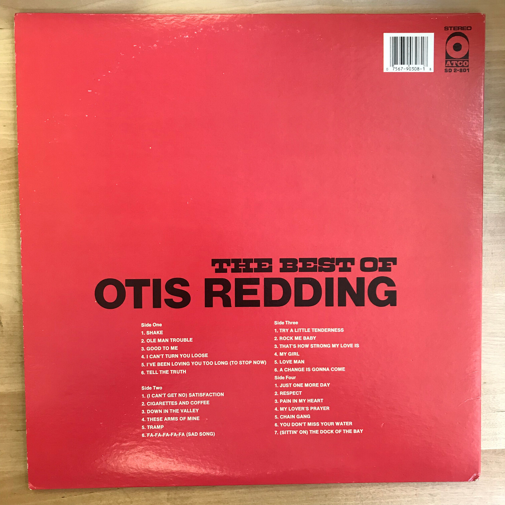 Otis Redding - The Best Of Otis Redding - SD 2 801 - Vinyl LP (USED)