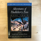 Mark Twain - Adventures of Huckleberry Finn (A Case Study) - Paperback (USED)