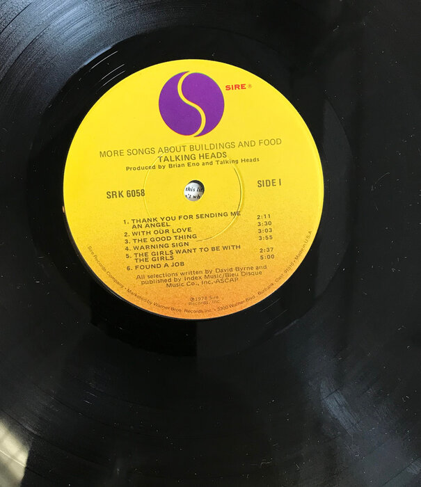 Talking Heads - More Songs About Buildings And Food - SRK 6058 - Vinyl LP (USED)
