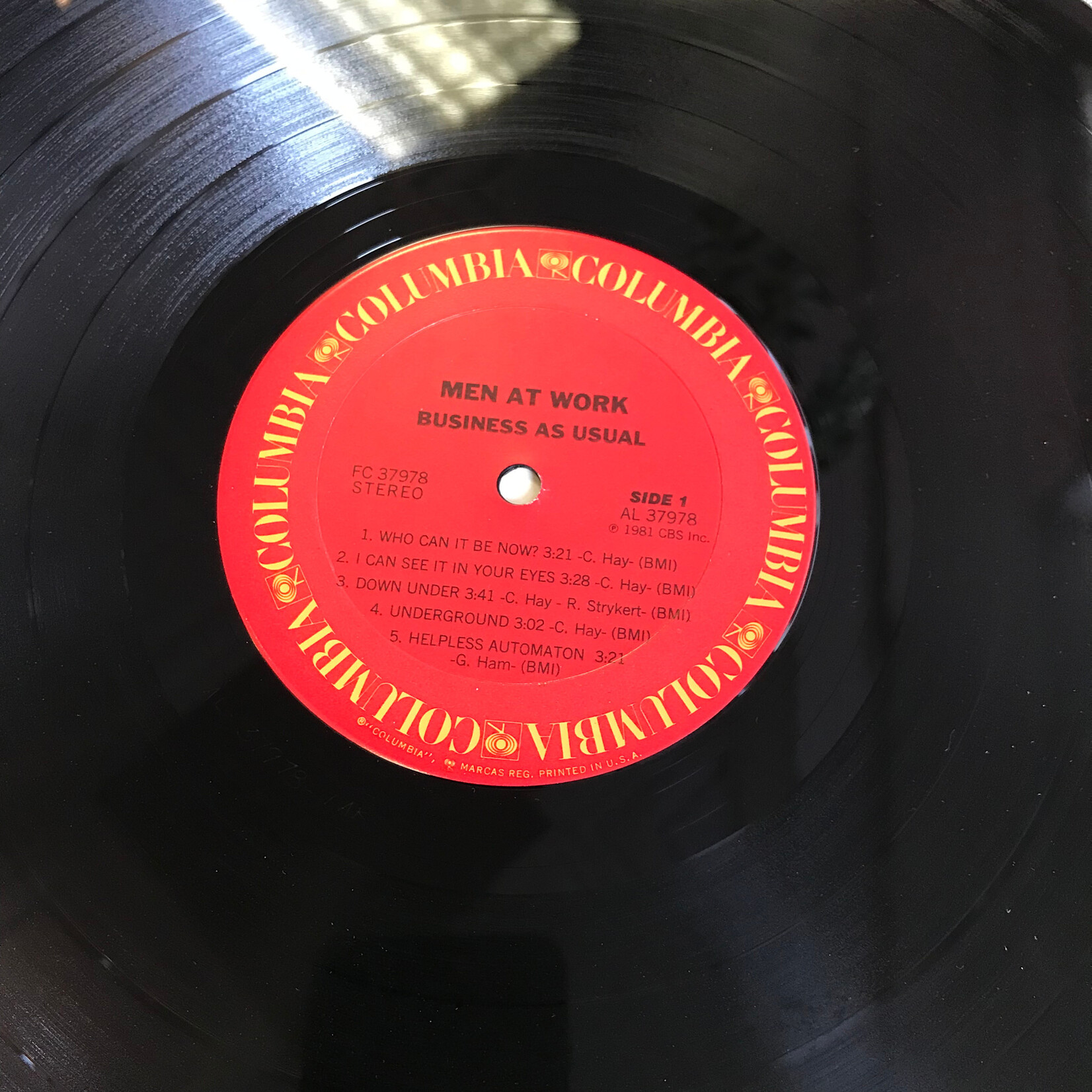 Men At Work - Business As Usual - FC37976 - Vinyl LP (USED)