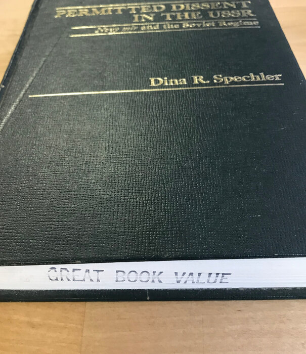 Dina R. Spechler - Permitted Dissent In The USSR - Hardback (USED)