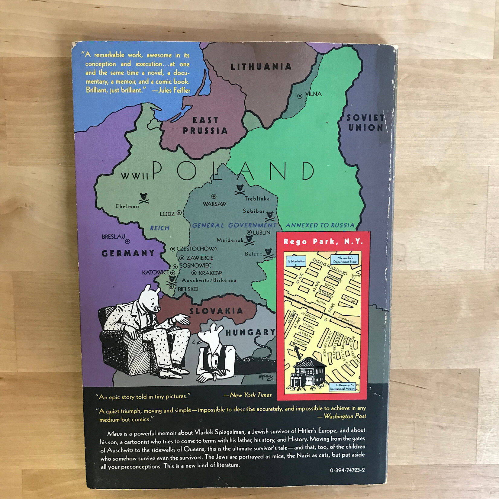 Art Spiegelman - MAUS A Survivor’s Tale (First Edition) - Paperback (USED)