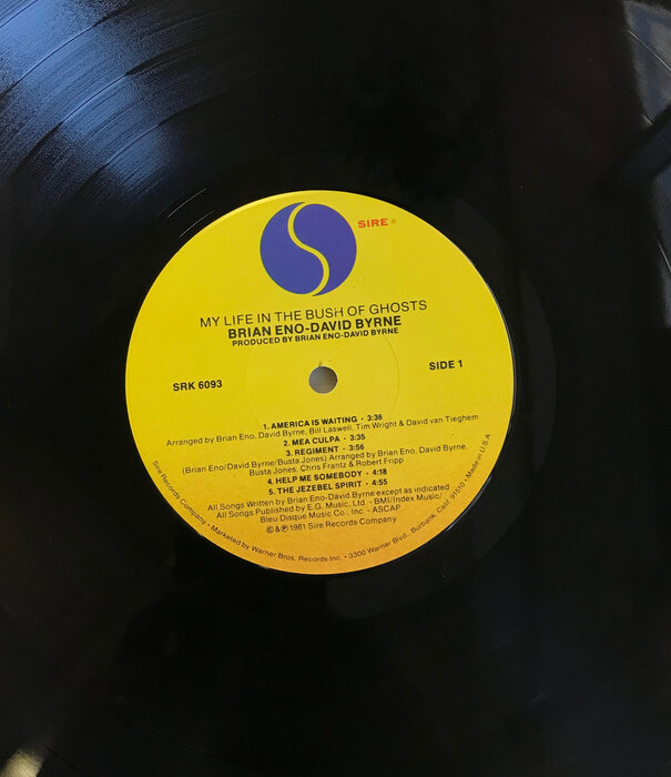 Brian Eno, David Byrne - My Life In The Bush Of Ghosts - SRK6093 - Vinyl LP (USED)