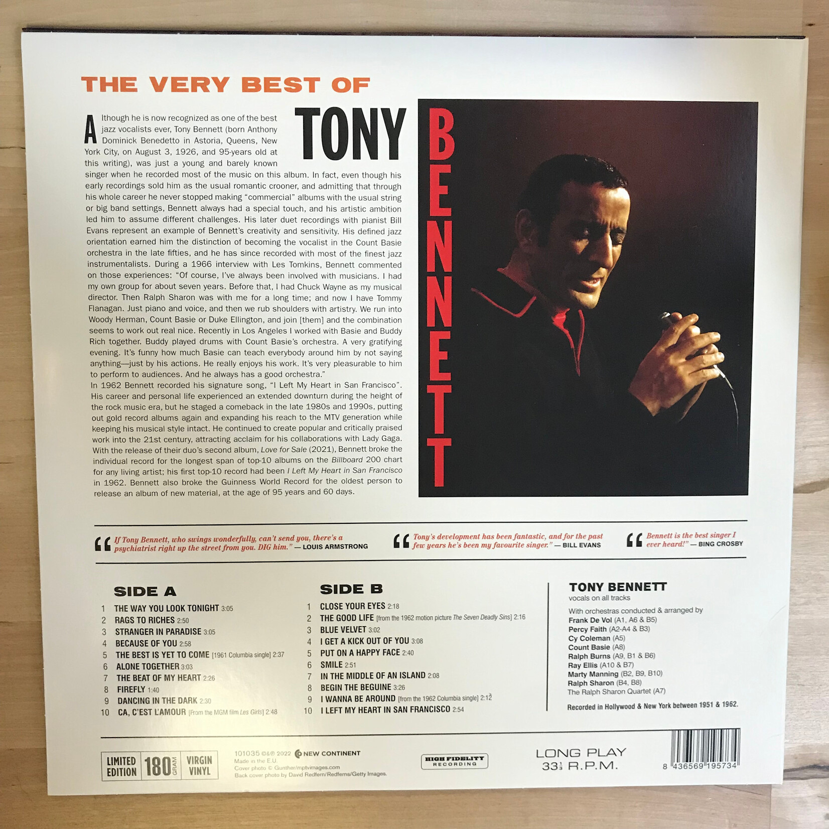 Tony Bennett - The Very Best Of - 101035 - Vinyl LP (USED)