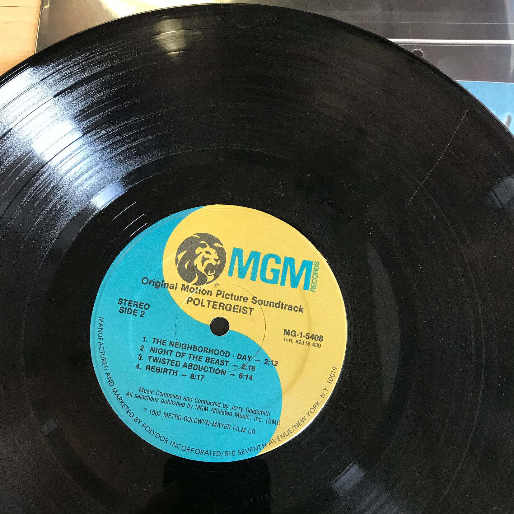 Poltergeist - Original Motion Picture Soundtrack - MG 1 5408 - Vinyl LP (USED)