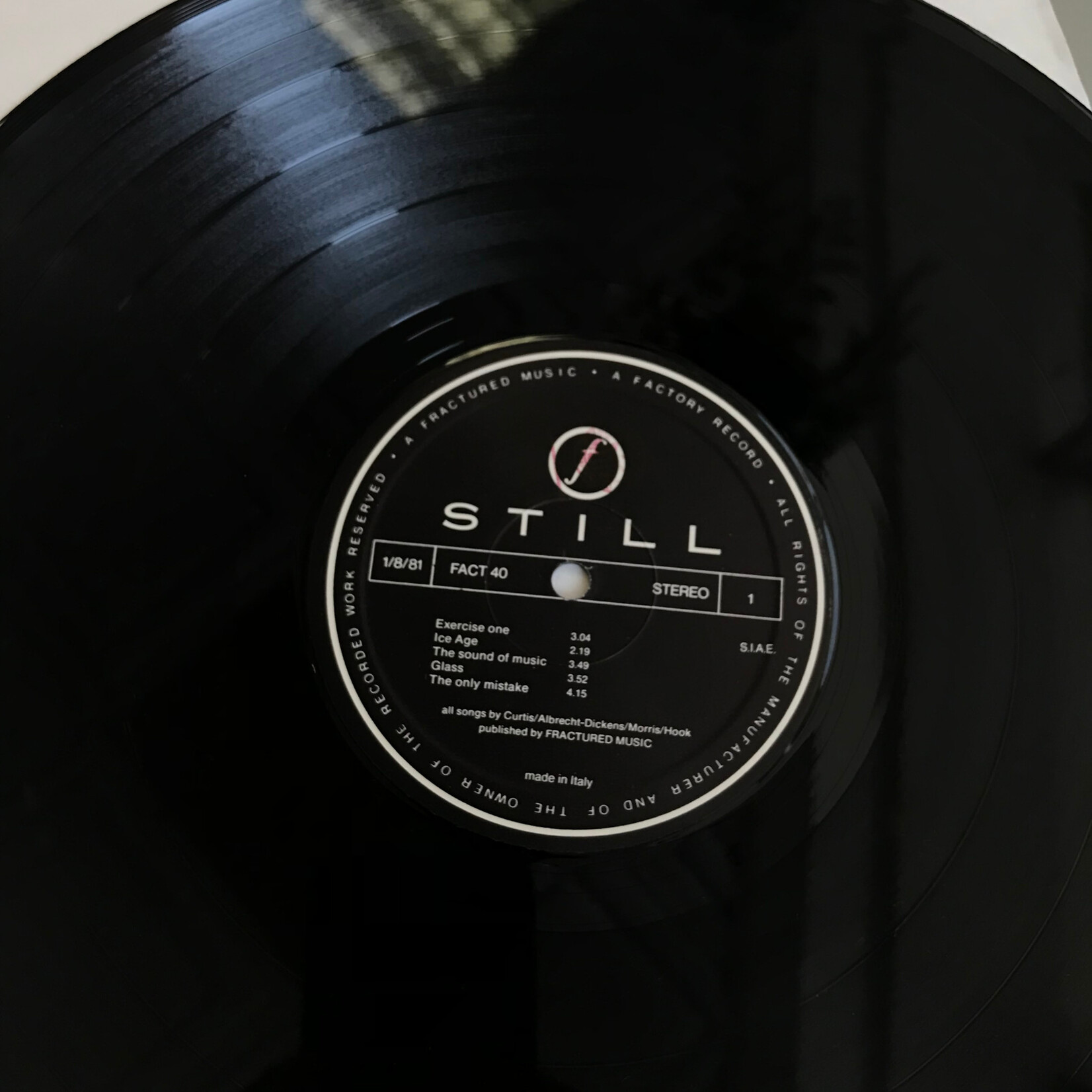 Joy Division - Still (86 ITALY) - FACT 40 - Vinyl LP (USED)