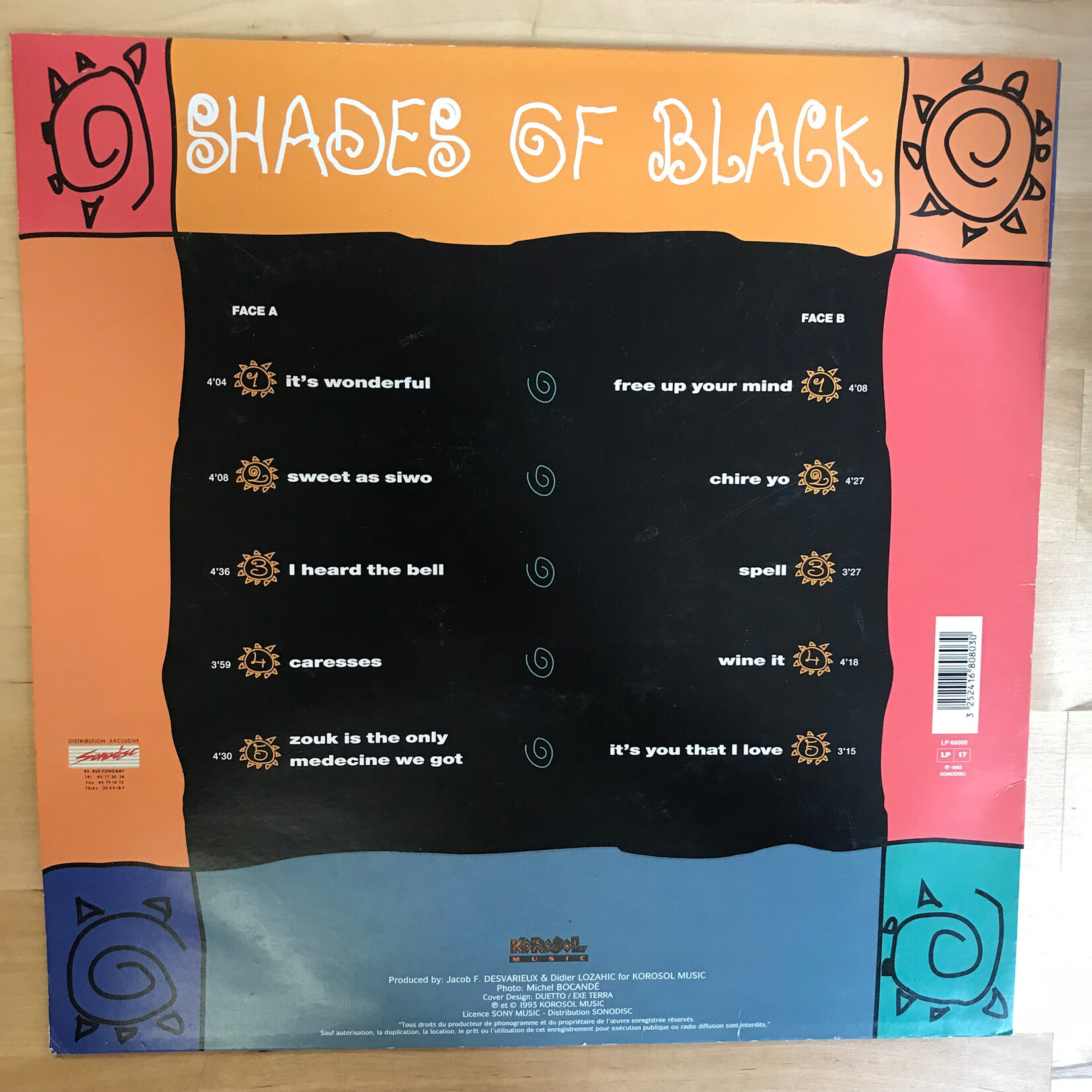 Shades Of Black - Wonderful (FRANCE) - LP68080 - Vinyl LP (USED)