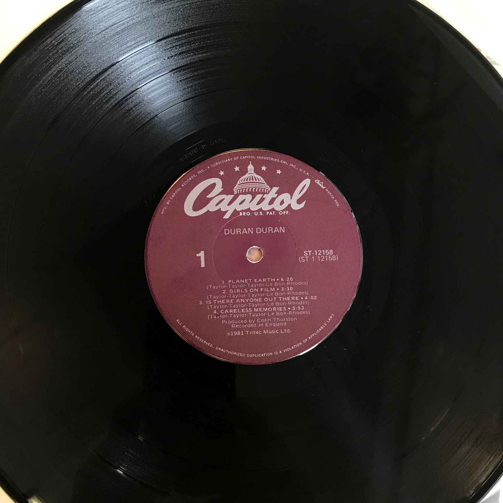 Duran Duran - Duran Duran (82 Winchester RE) - ST 12158 - Vinyl LP (USED)