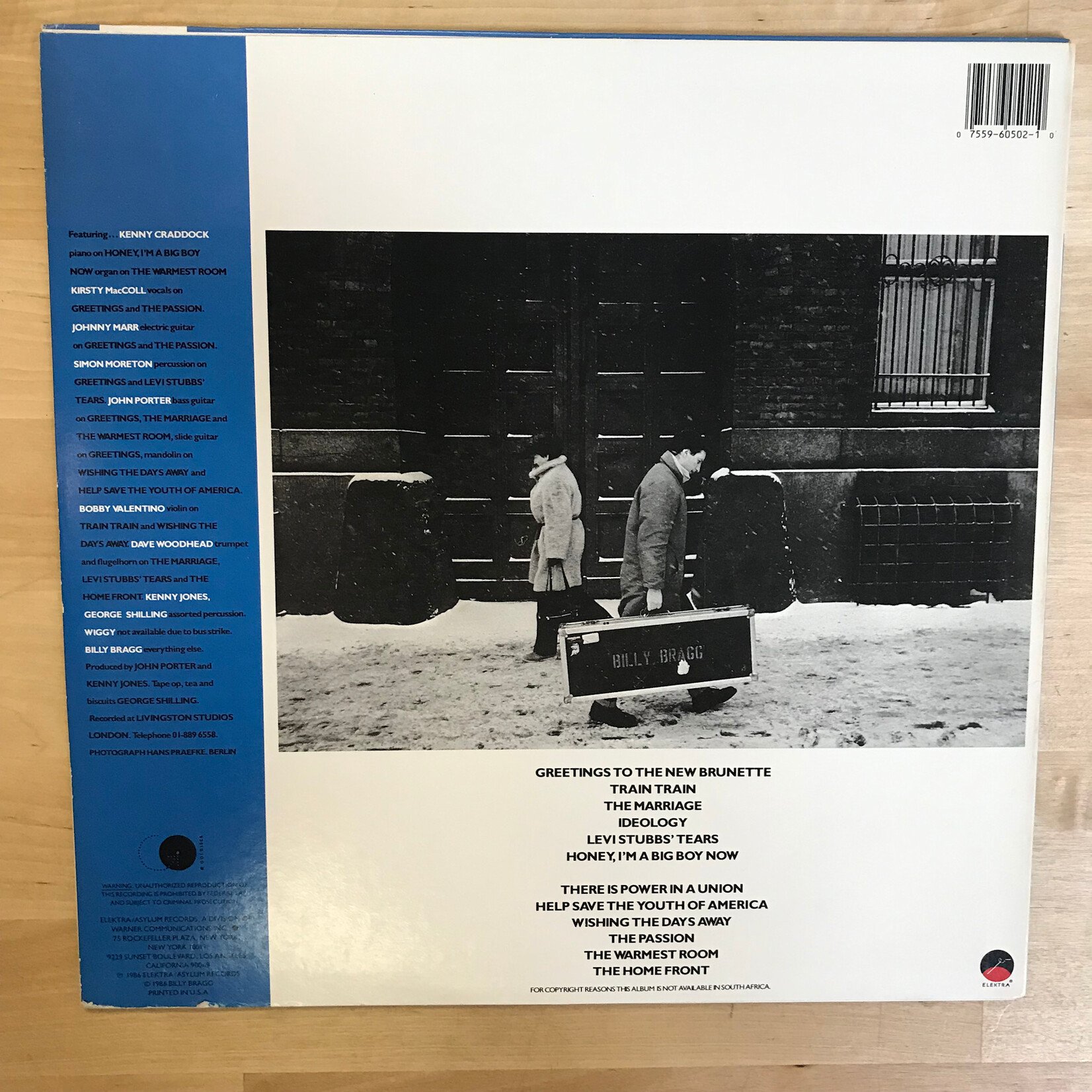 Billy Bragg - Talking To The Taxman About Poetry - 60502 1 - Vinyl LP (USED)