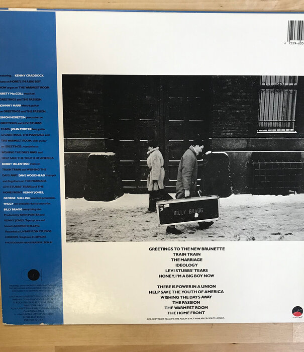 Billy Bragg - Talking To The Taxman About Poetry - 60502 1 - Vinyl LP (USED)