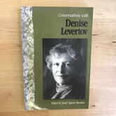 Jewel Spears Brooker (Editor) - Conversations With Denise Levertov - Paperback (USED)