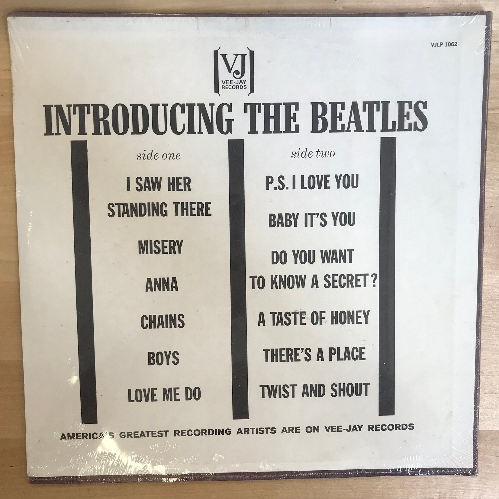 Beatles - Introducing... The Beatles (SEALED - Rounded Square Cover Frame) - VJLP1062 - Vinyl LP (USED)