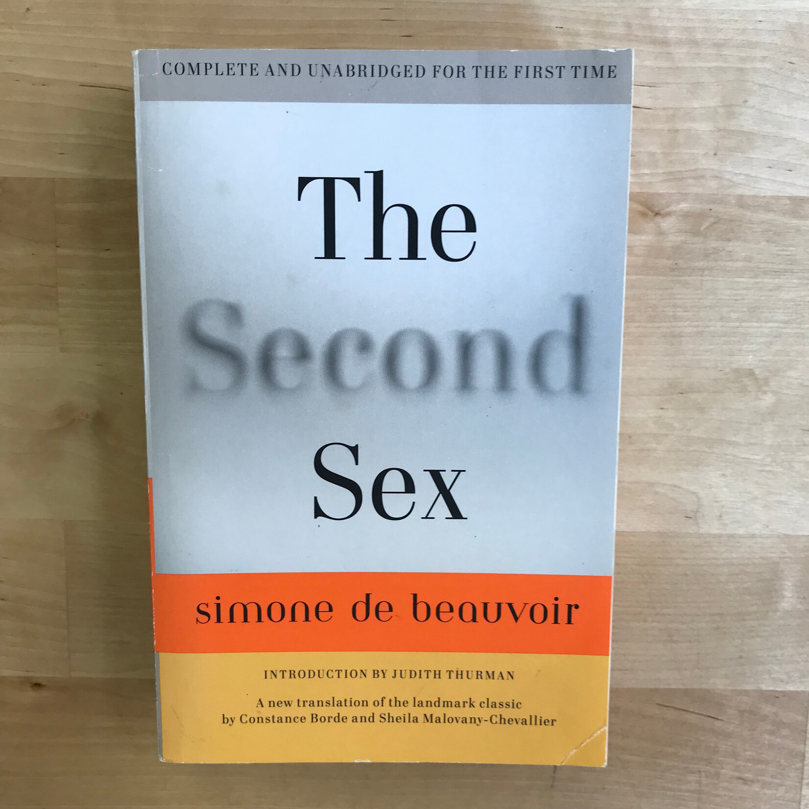 Simone De Beauvoir - The Second Sex - Paperback (USED)