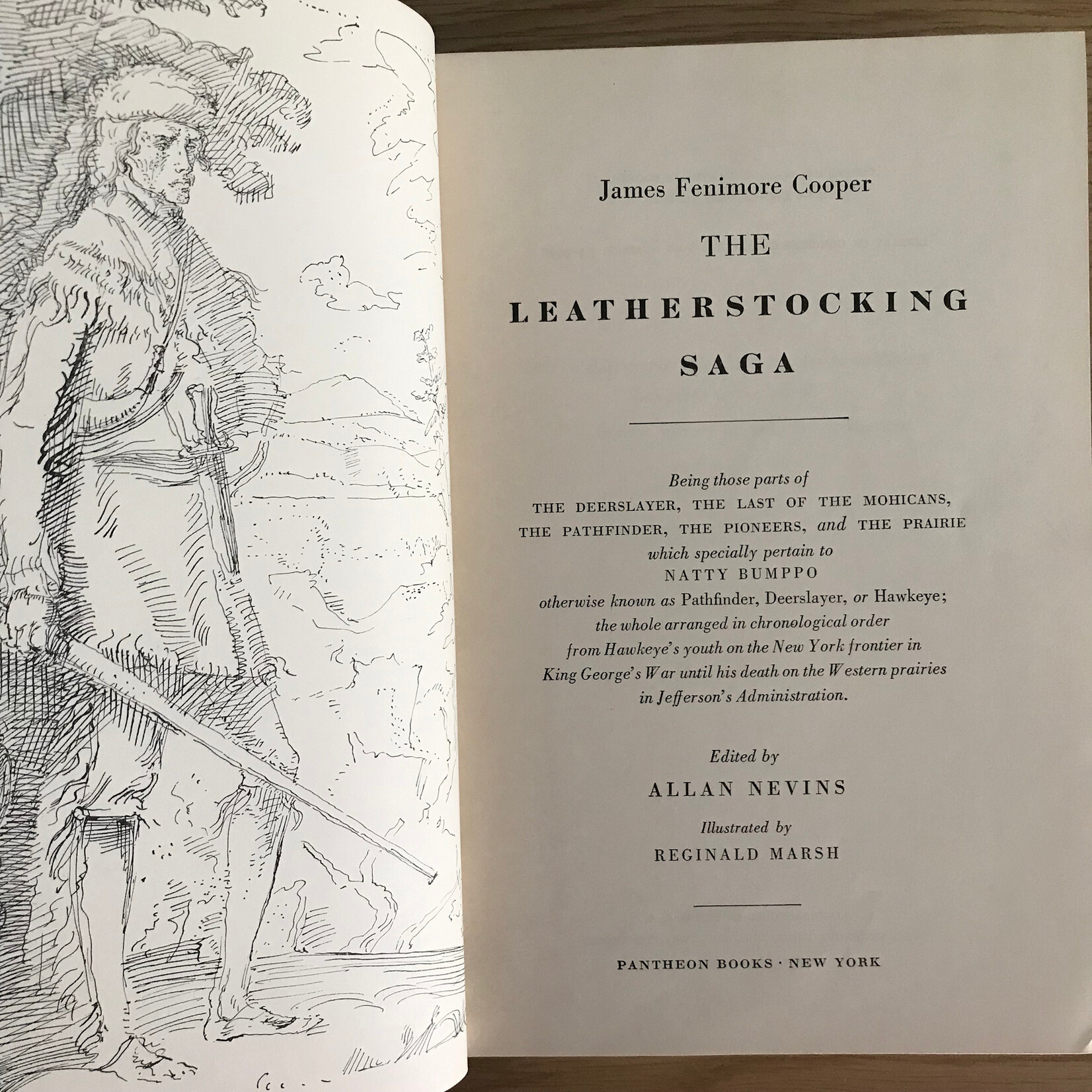 James Fenimore Cooper - The Leatherstocking Saga - Hardback (USED)