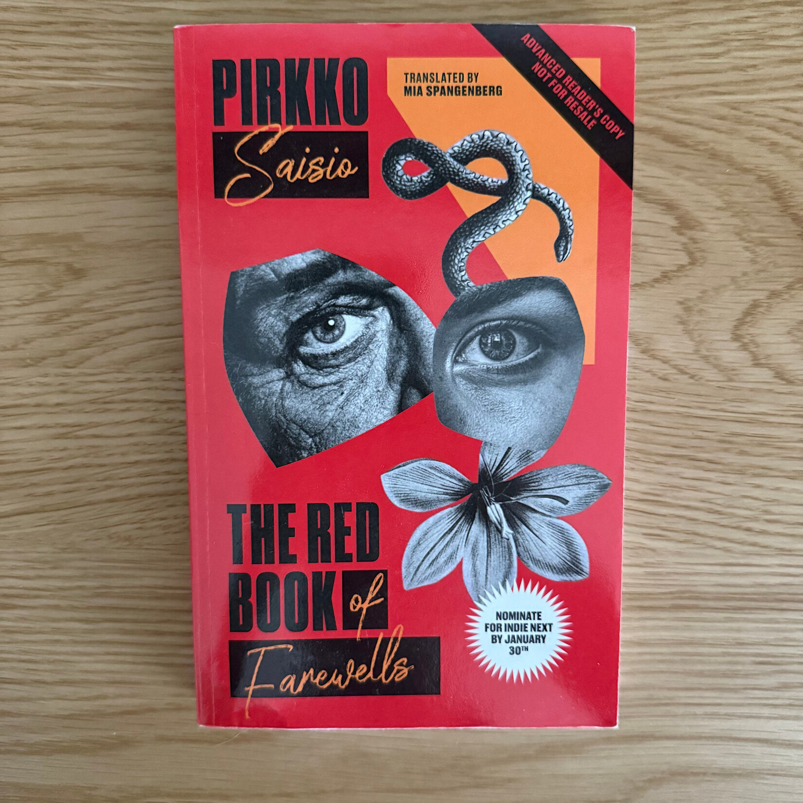 Pirkko Saisio - The Red Book Of Farewells (Advance Reader) - Paperback (USED)
