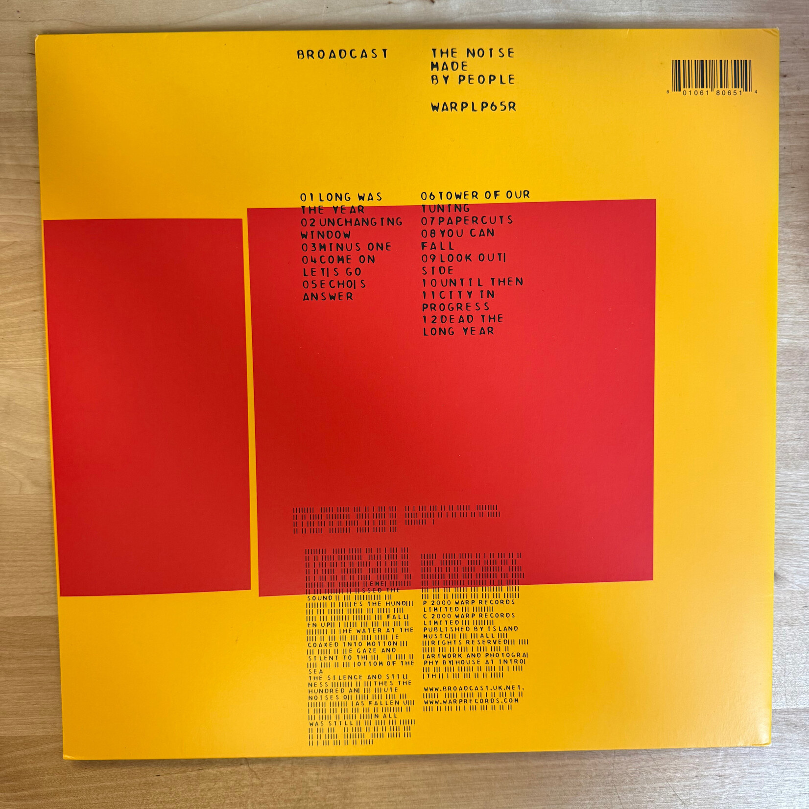 Broadcast - The Noise Made By People - WARLP65R - Vinyl LP (USED)