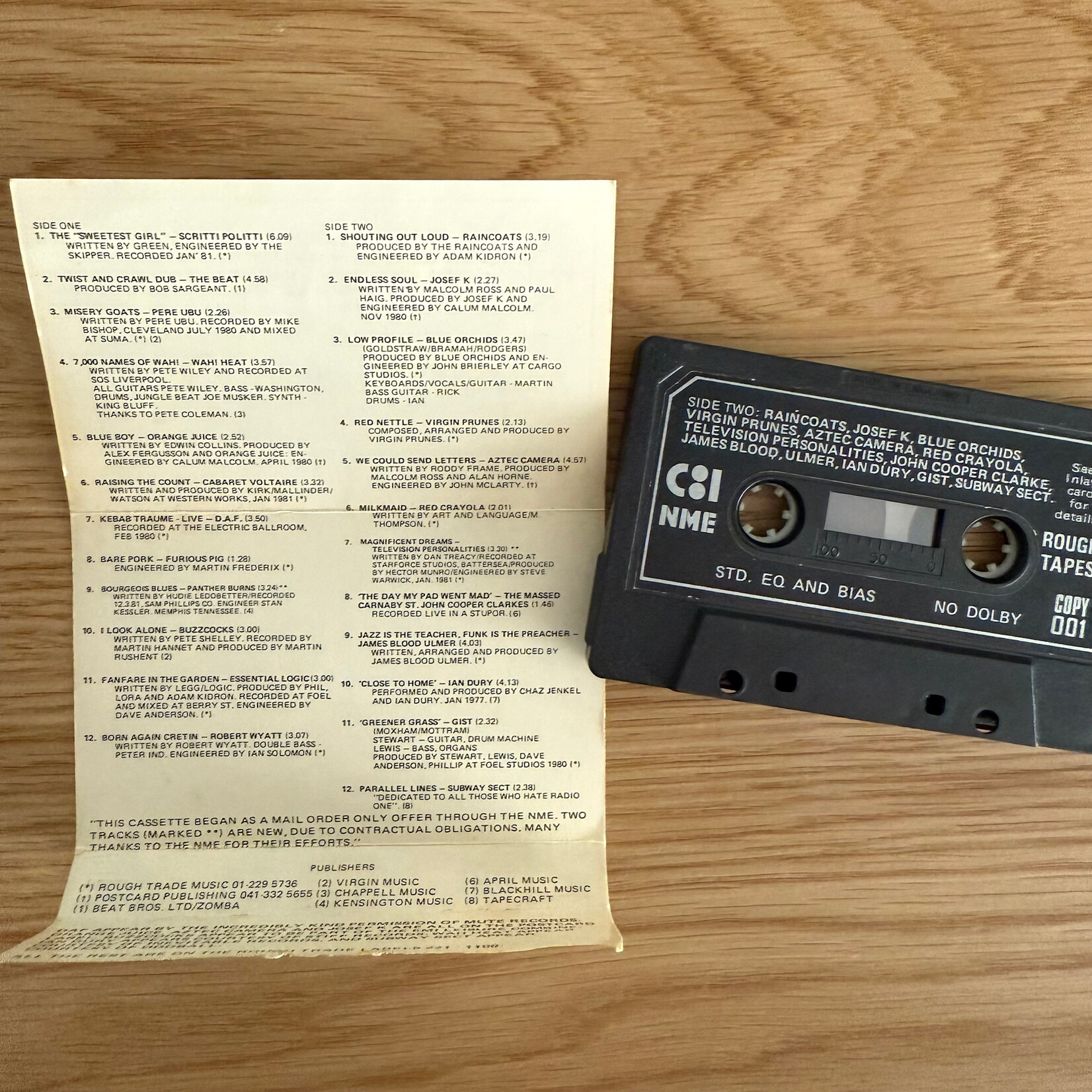 Various - NME / Rough Trade C81 - Cassette (USED)