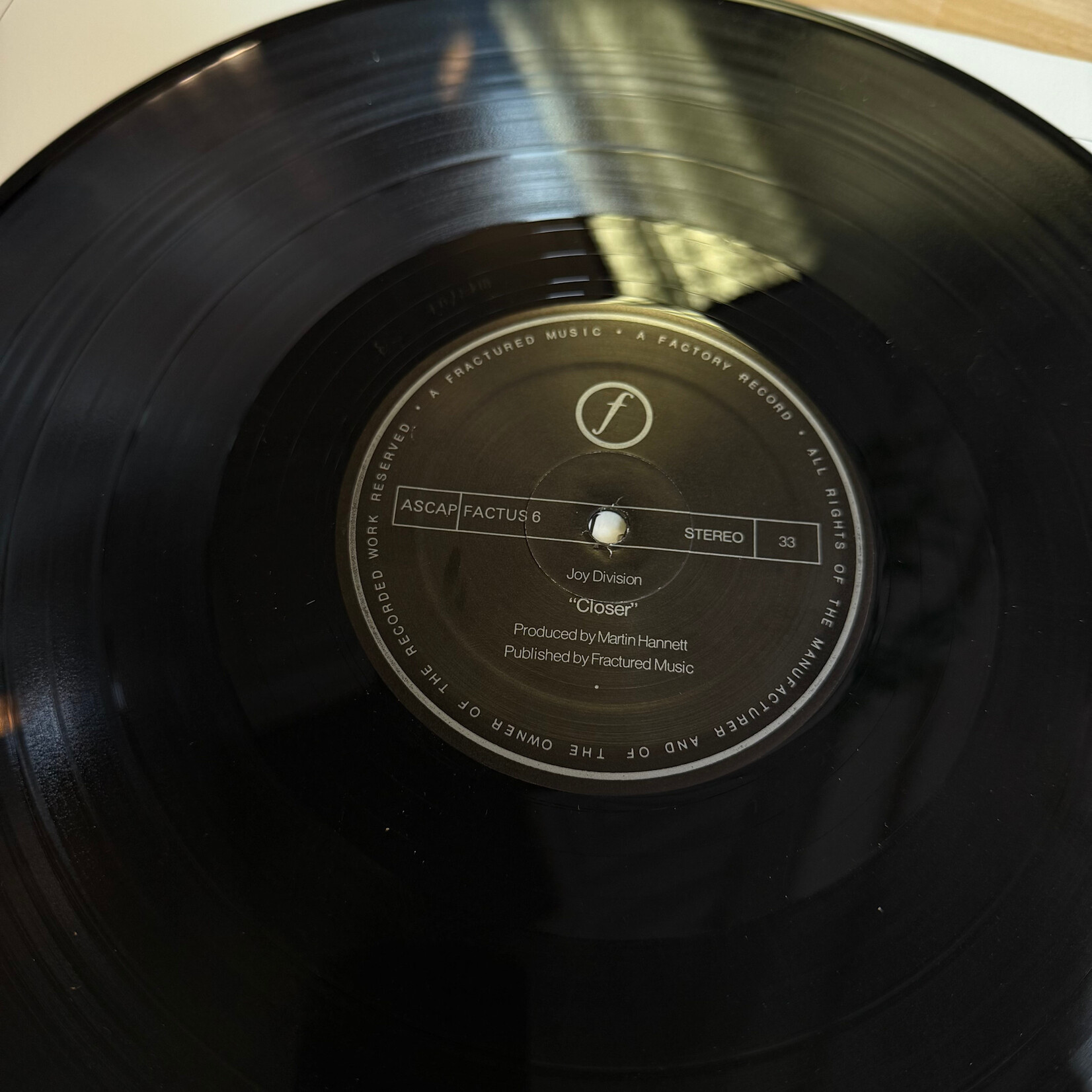 Joy Division - Closer - Factus VI - Vinyl LP (USED)