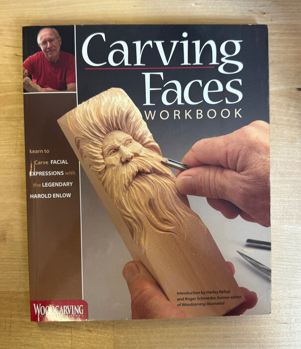 Harold Enlow - Carving Faces Workbook - Paperback (USED)