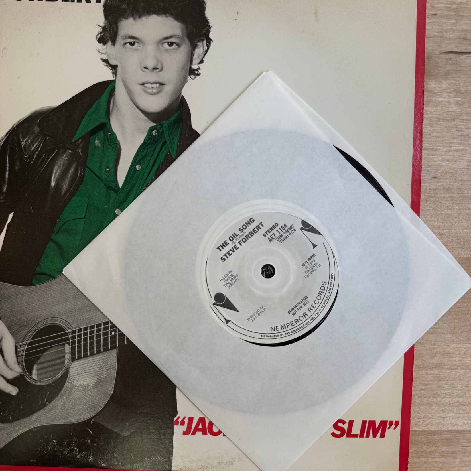 Steve Forbert – Jackrabbit Slim (with 7” Promo Single) - JZ36191 - Vinyl LP (USED)