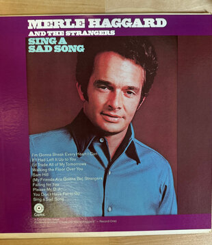 Merle Haggard And The Strangers - Sing A Sad Song - SF 8 0708 - Vinyl LP (USED)