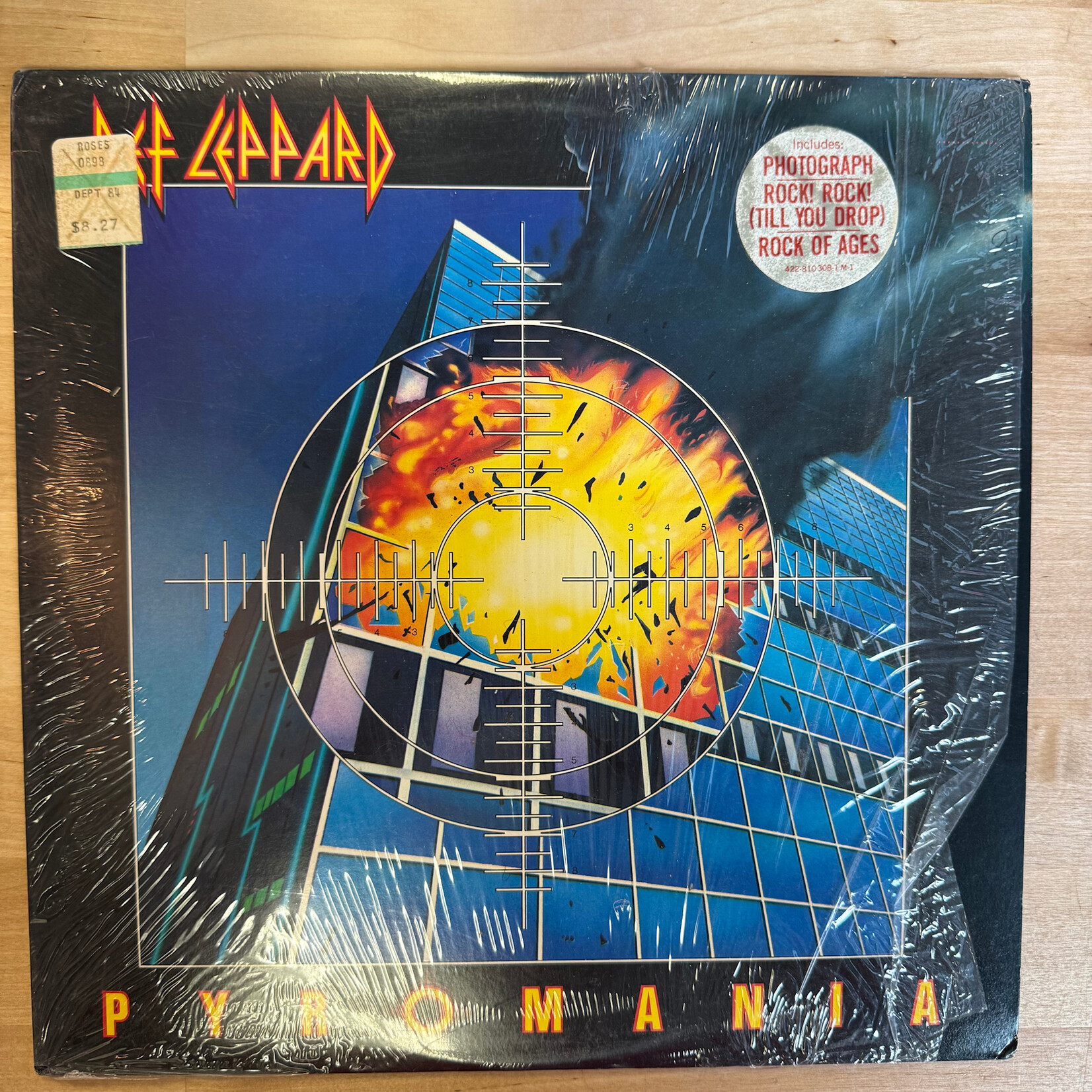 Def Leppard - Pyromania (w/ Hype Sticker) - 422 810 308 - Vinyl LP (USED)