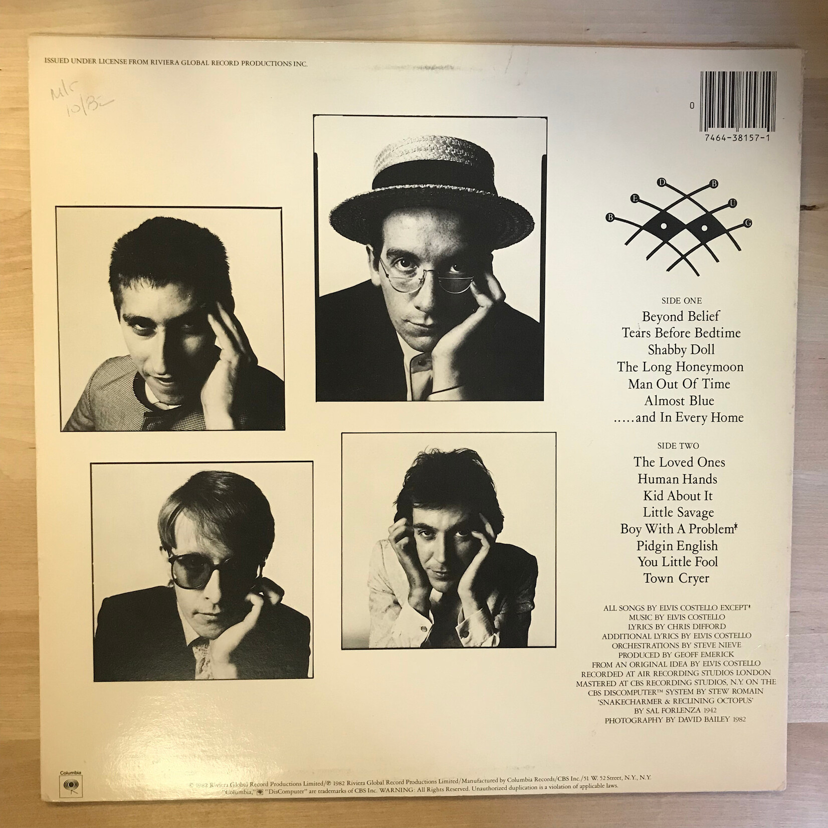 Elvis Costello - Imperial Bedroom - FC 38157 - Vinyl LP (USED)