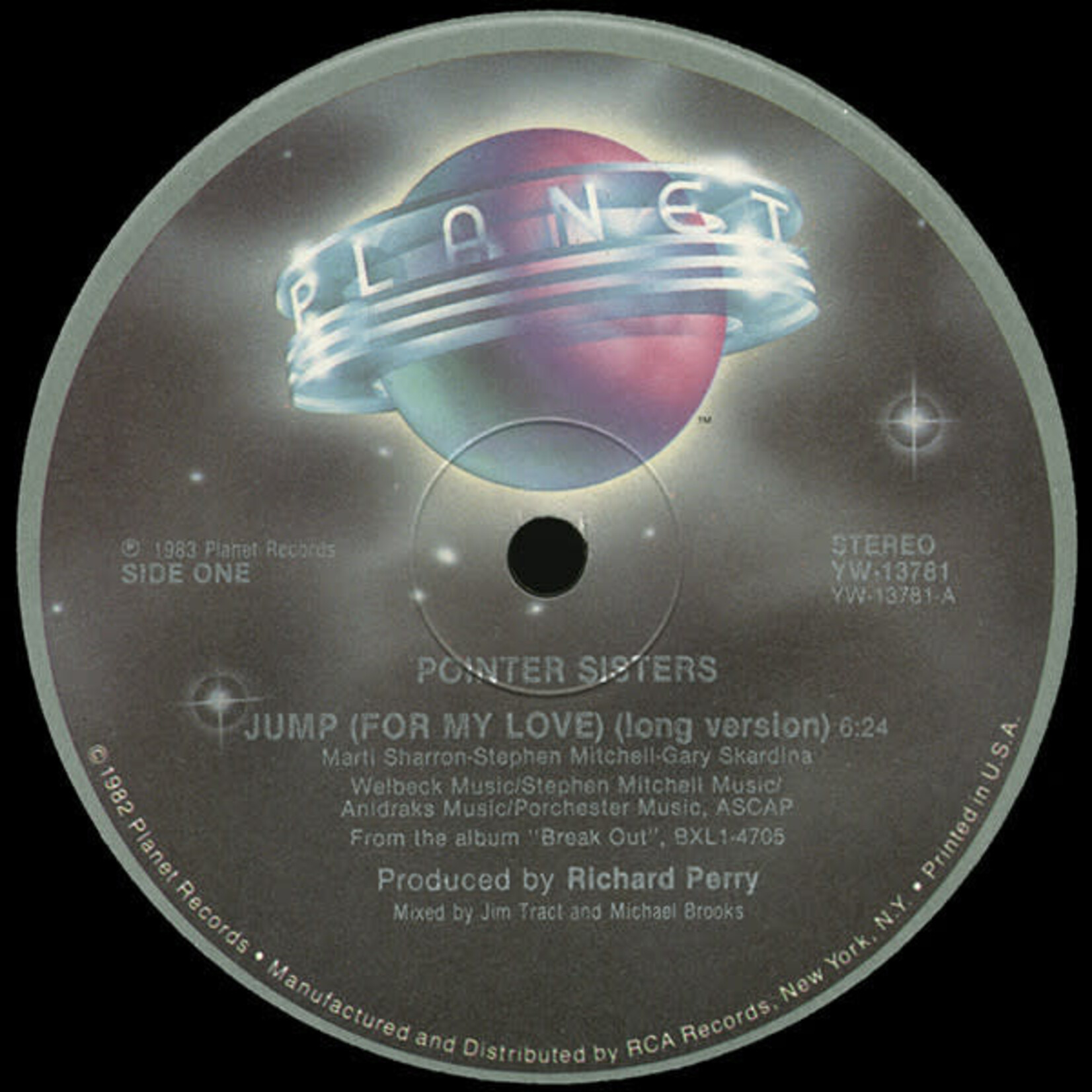 Pointer Sisters - Jump (For My Love) - YW 13781 - Vinyl 12-Inch Single (USED)