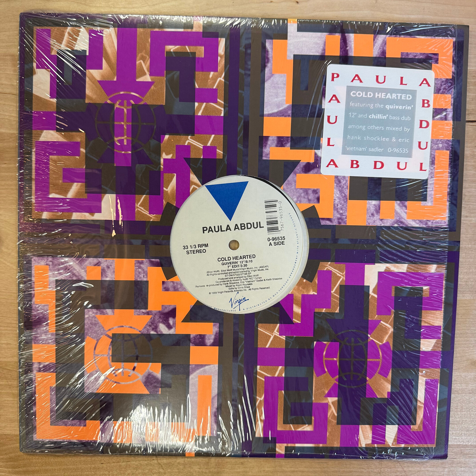 Paula Abdul - Cold Hearted - 0 96535 - Vinyl 12-Inch Single (USED)