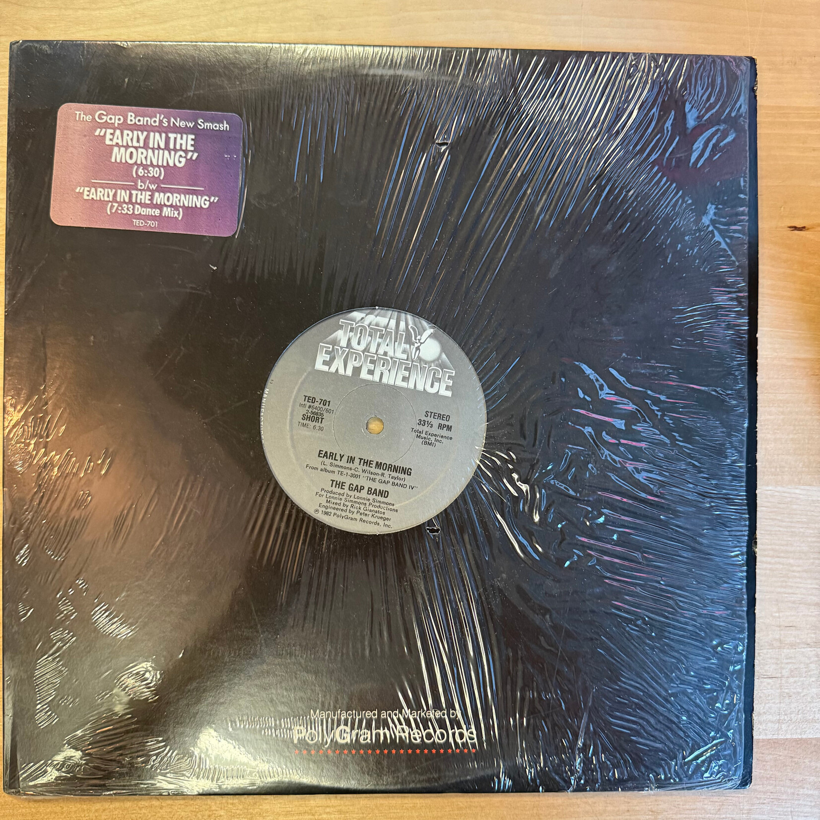 Gap Band - Early In The Morning - TED701 - Vinyl 12-Inch Single (USED)