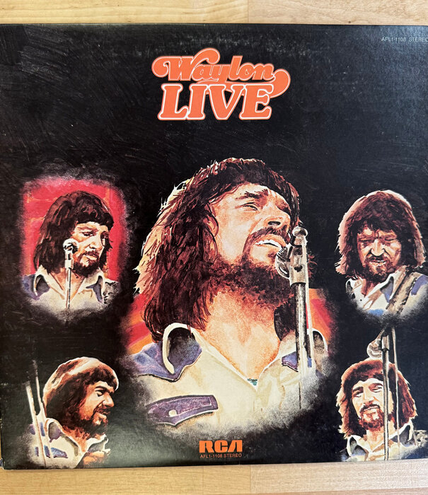 Waylon Jennings - Waylon Live - AFL1 1108 - Vinyl LP (USED)