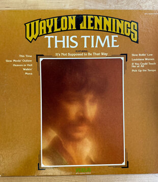Waylon Jennings - This Time - AFL1 0539 - Vinyl LP (USED)