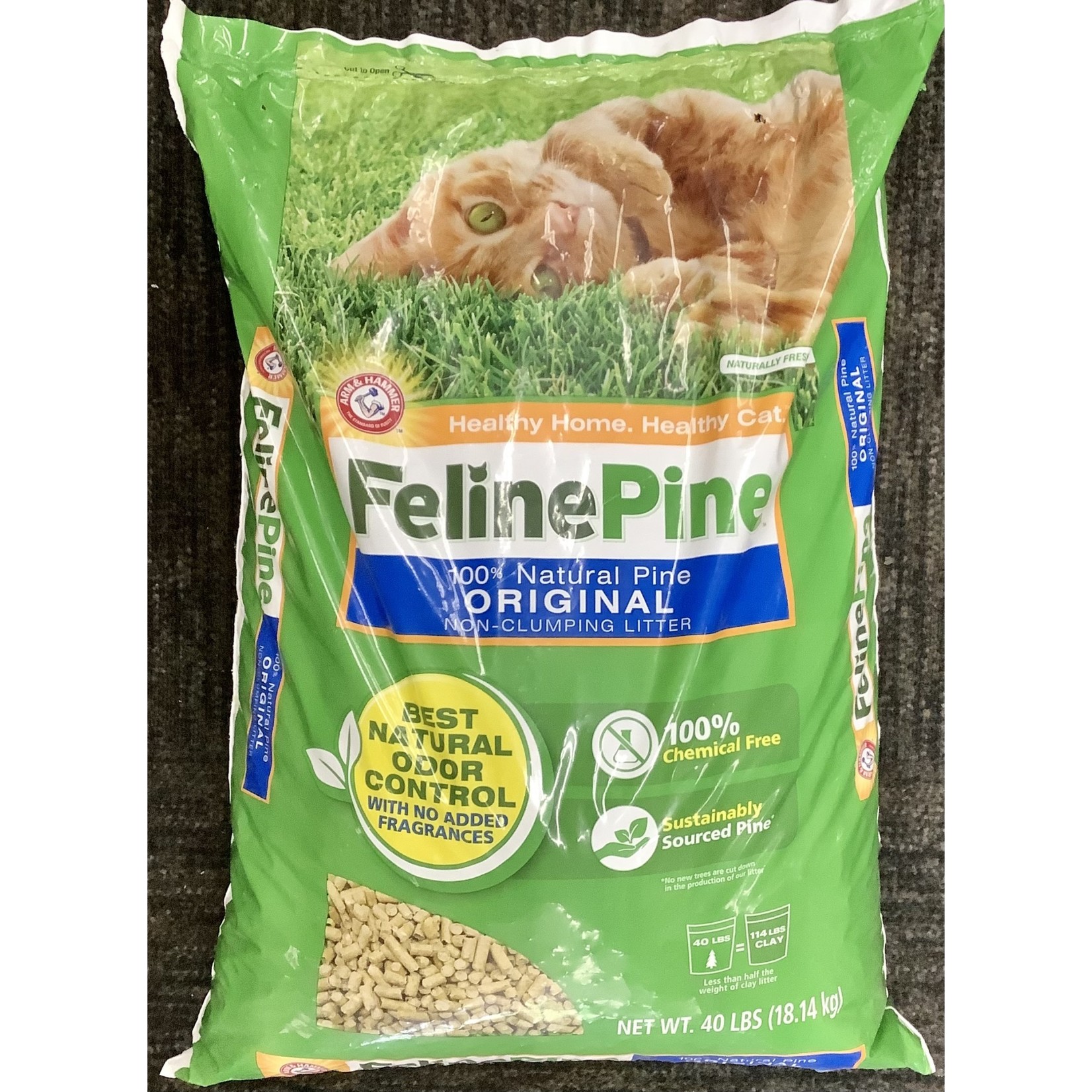 FELINE PINE. 100% Natural Pine , non clumping cat litter