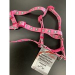 Coastal Adjustable harness. Pink with skulls, Medium, Girth 20-30’’